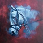 Horse Portrait Silver Ghost – West Berkshire Open Studios Artist David Cotton