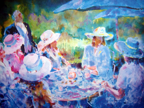Ascot Berkshire Races - Tea Party - Ladies Wearing Hats - Art Gallery