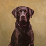 Pet Portrait Black Labrador, Hannibal – Shurlock Row Artist Catherine Ingleby