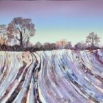 Winter Fields – Berkshire Landscape and Monotype Artist Clare Buchta
