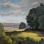 Brightwell Barrow, Wittenham, Oxfordshire – Oil Painting – Reading Guild of Artists member Shelagh Casebourne