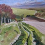 On the South Downs Way – near Ditchling East Sussex – Reading Guild of Artists – Shelagh Casebourne