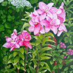 Lilium Faralito Floral Oil Painting by Berkshire Artist Fred Bennett