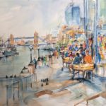 Tower Bridge London – River Thames South Bank – Crowthorne and Sandhurst Art Society Artist Jenny Whalley