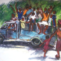 Zimbabwean Taxi - Crowthorne and Sandhurst Art Society member Jenny Whalley