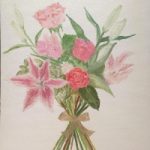 Lilies and Roses Bouquet – Oil Painting by Floral Artist Rachel Goffredo
