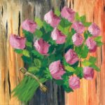 Rose Bouquet -Floral Painting by Berkshire Artist Rachel Goffredo
