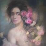Original Artwork – Oil Painting by Newbury Berkshire Artist Ruma Husain – The Nature in Her